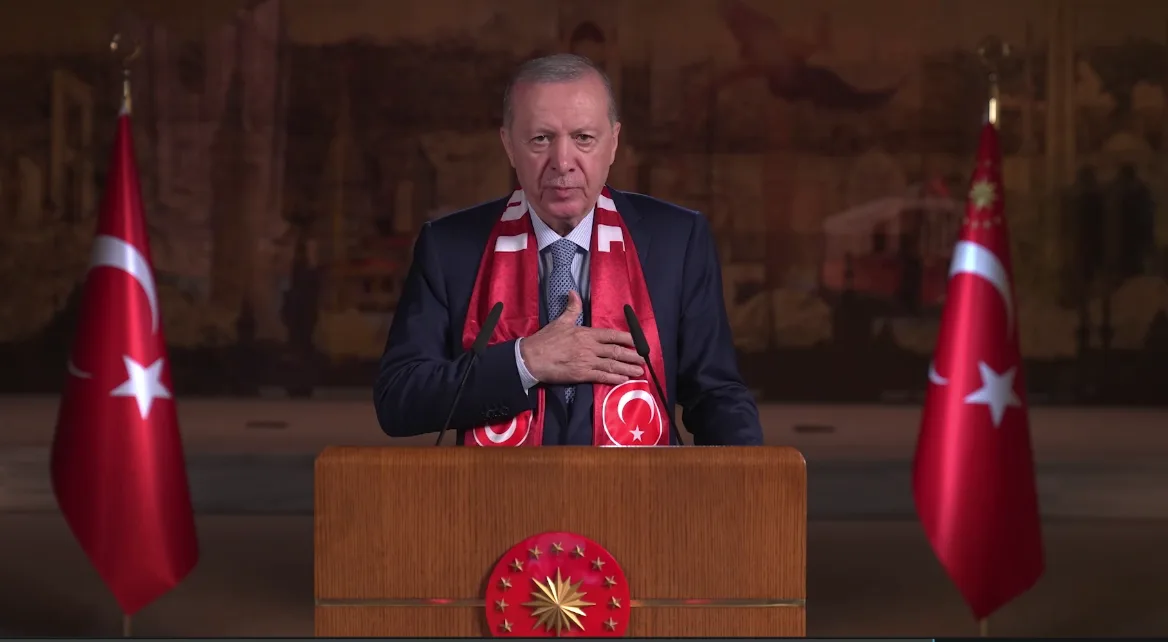 Cumhurbaşkanı Erdoğan'dan A Milli Takım'a destek mesajı. "Yeni bir destan yazma zamanı"
